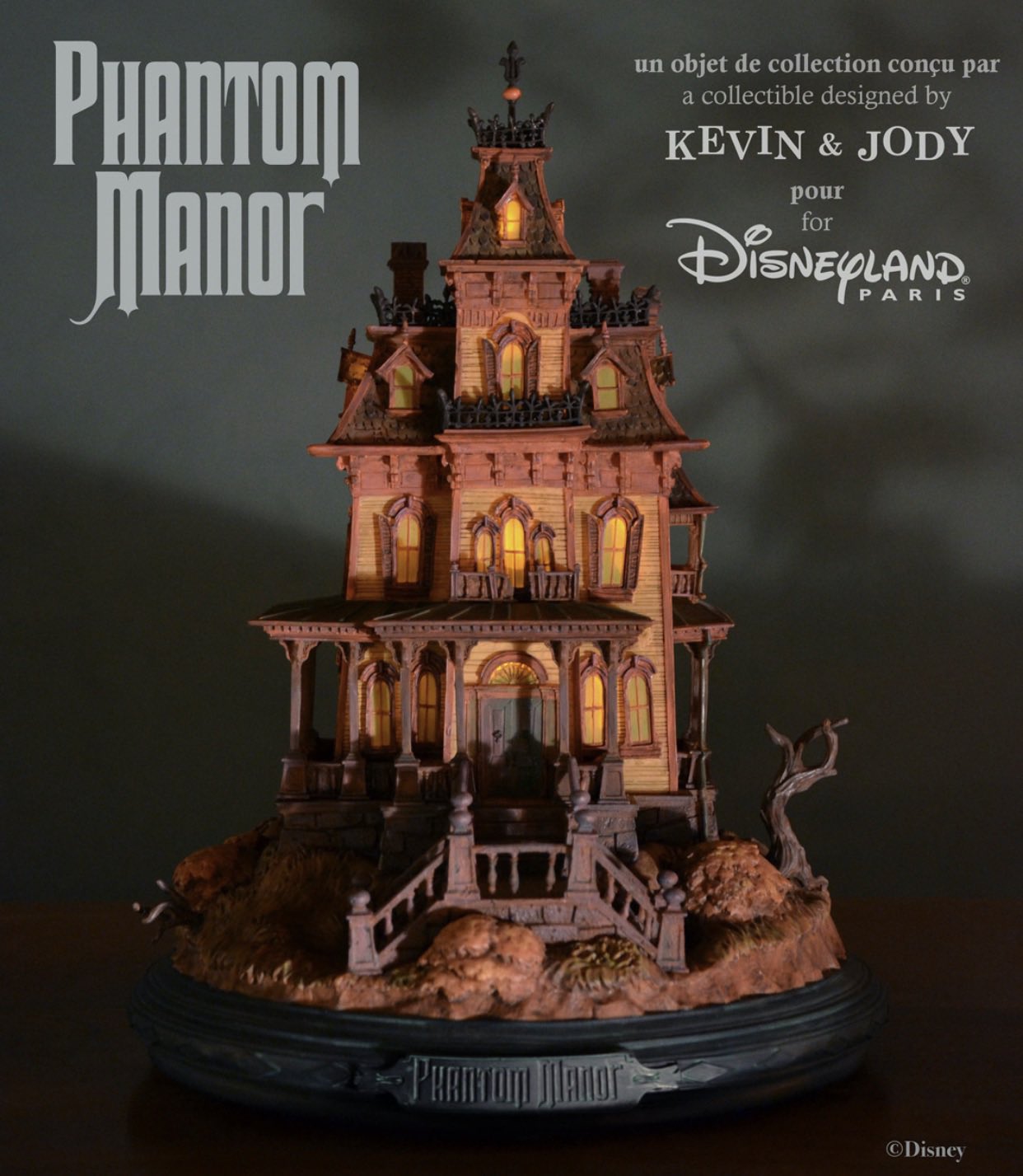 miniature phantom manor disneyland paris maquette